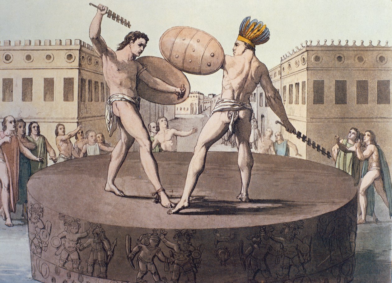 Aztec-soturit taistelussa Cuauhxicallilla tekijältä D.K. Bonatti