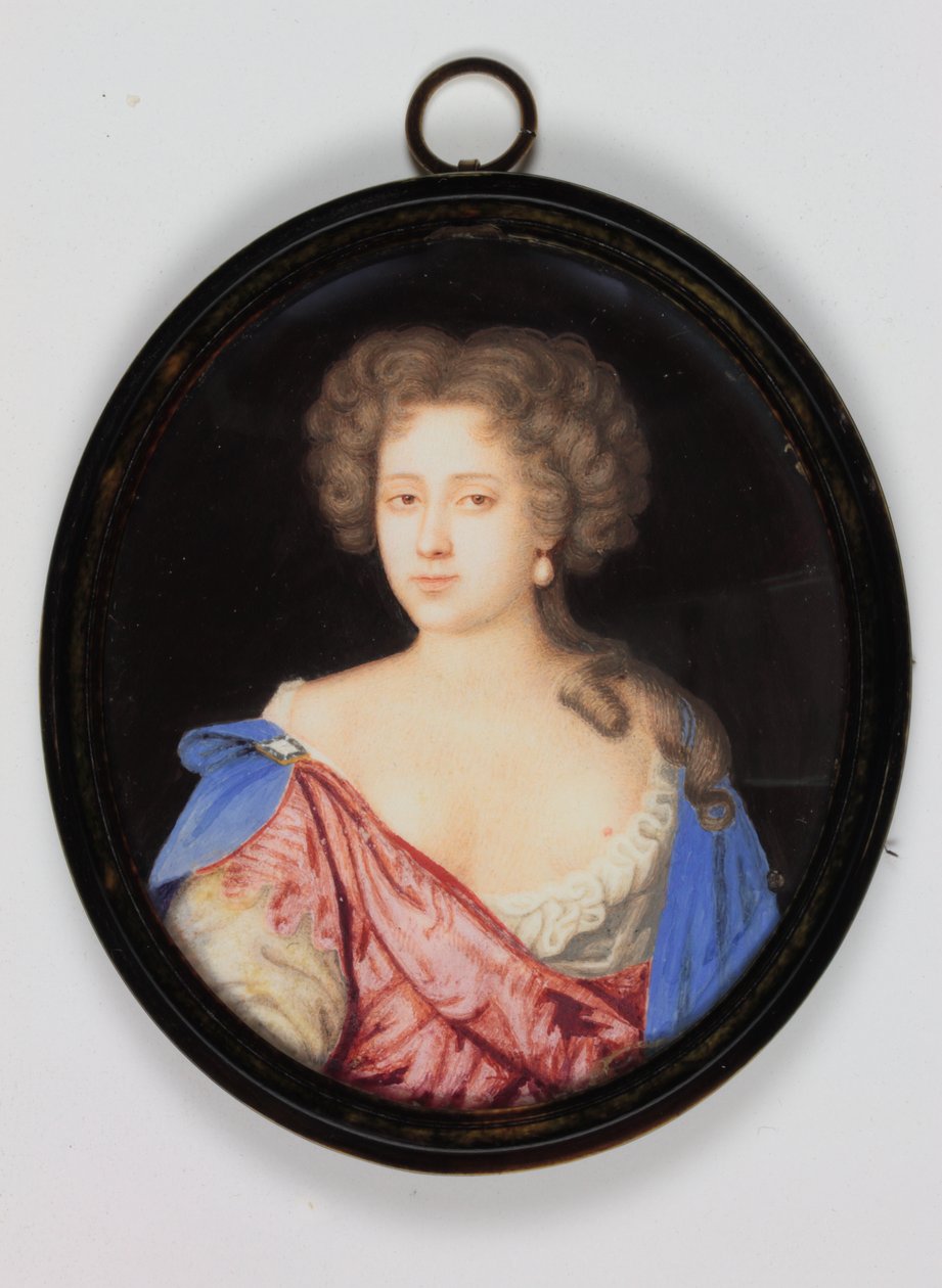 Gertrude Pierrepont, Lady Cheyne (akvarelli norsunluulla) tekijältä D. M.