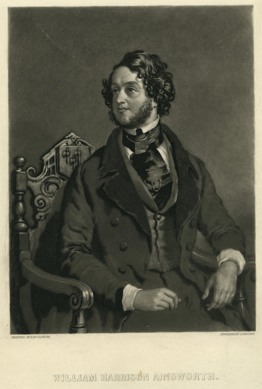 William Harrison Ainsworth, n. 1841 (mezzotint) tekijältä D McClise
