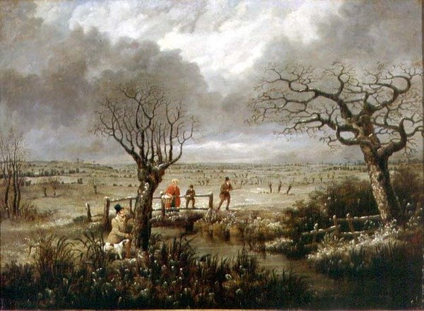 Snipe Shooting (öljy kankaalle) tekijältä D. the Younger Wolstenholme