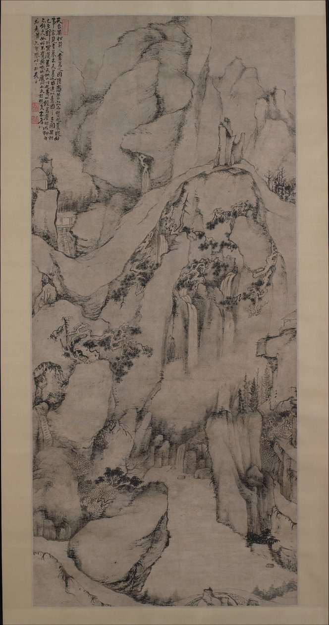 Tiantai-vuoren oudot männyt, 1687. tekijältä Dai Benxiao