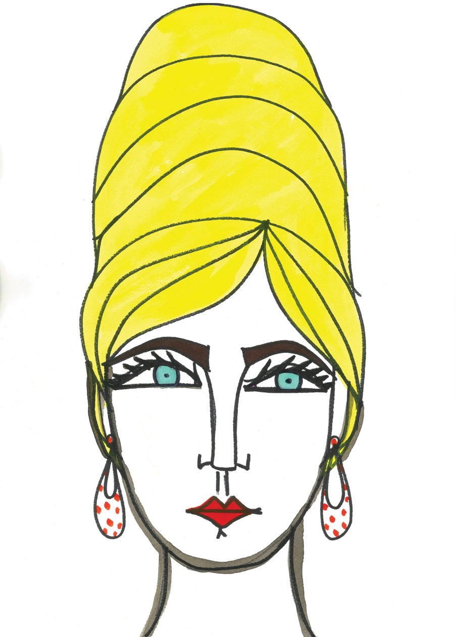 Mehiläispesä, 2024 (kynä ja maali paperille) tekijältä Daisy de Villeneuve