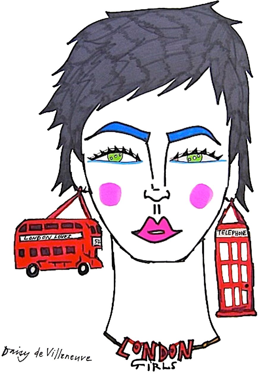 London Girls (piirustus) tekijältä Daisy de Villeneuve