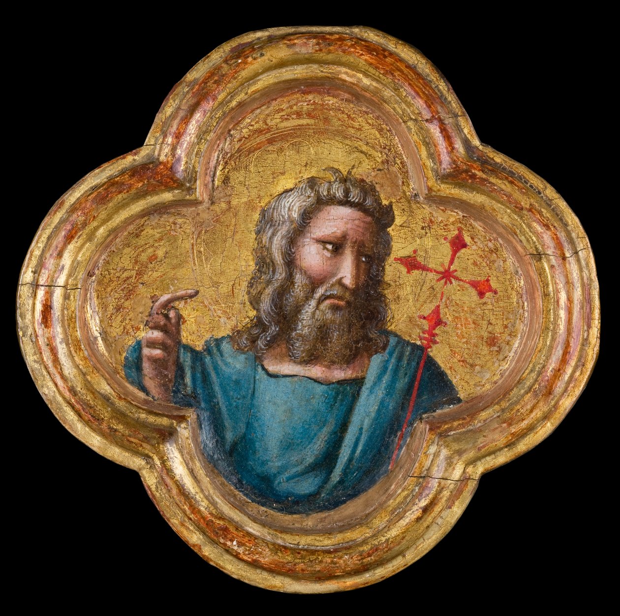 Pyhä Johannes Kastaja, 137077 (tempera taulussa) tekijältä Dalmasio di Jacopo Scannabecchi Dalmasio di Jacopo Scannabecchi