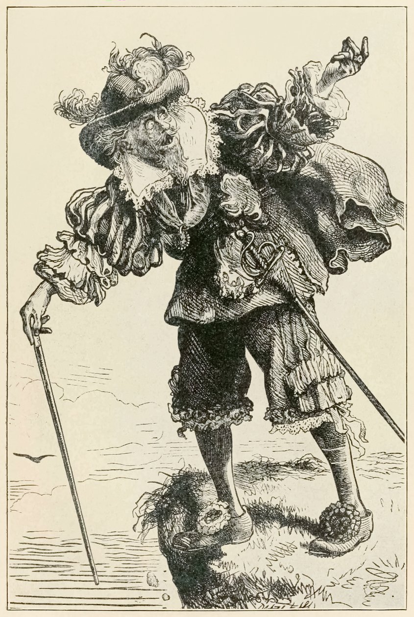 Ateisti nauraa kristityille ja toiveikkaille teoksesta The Pilgrims Progress From This World, To That What Is To Be, John Bunyan (1628-1688) kuvitus Thomas Dalzielin (1823-1906) tekijältä Dalziel Brothers