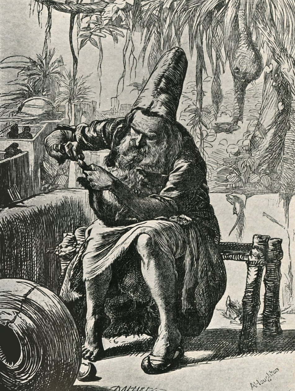 Dervise poimii karvat kissan pyrstöstä, 1906. tekijältä Dalziel Brothers