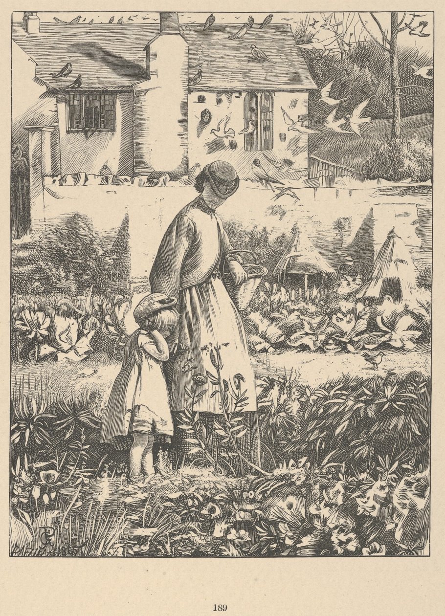 The Island Bee from Wayside Posies: Original Poems of the Country Life, 1867. tekijältä Dalziel Brothers