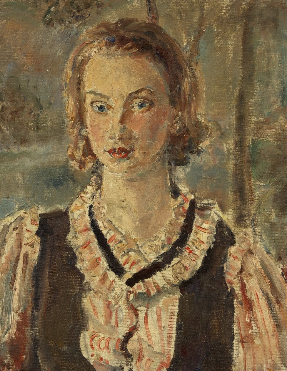 Tytön muotokuva (öljy kankaalle) tekijältä Dame Ethel Walker