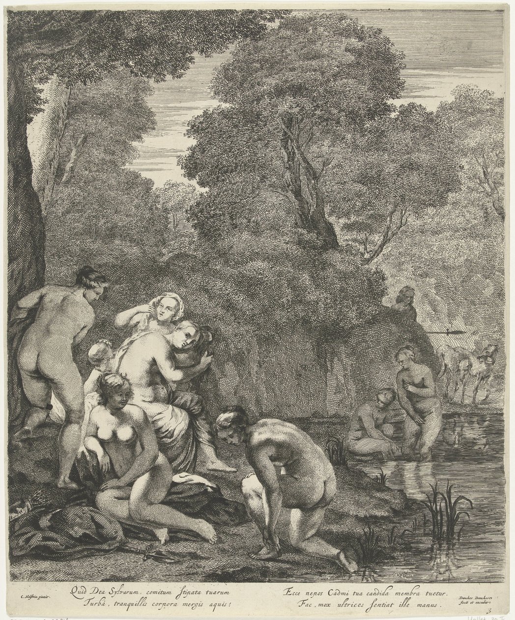 Diana ja hänen nymfinsä löysi Actaeon tekijältä Dancker Danckerts