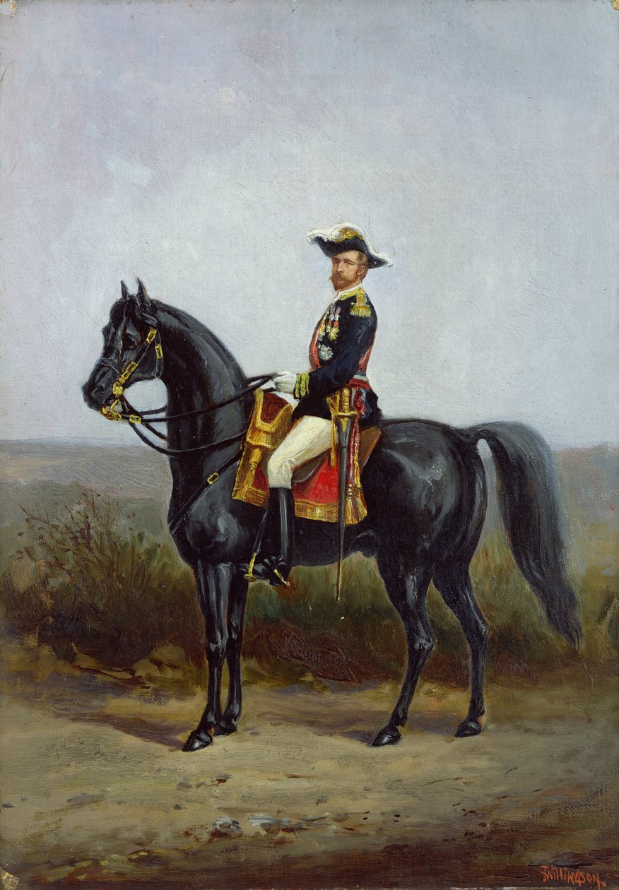 Kenraali George Ernest Boulangerin (1837-91) ratsastusmuotokuva tekijältä Daniel Alexander Williamson