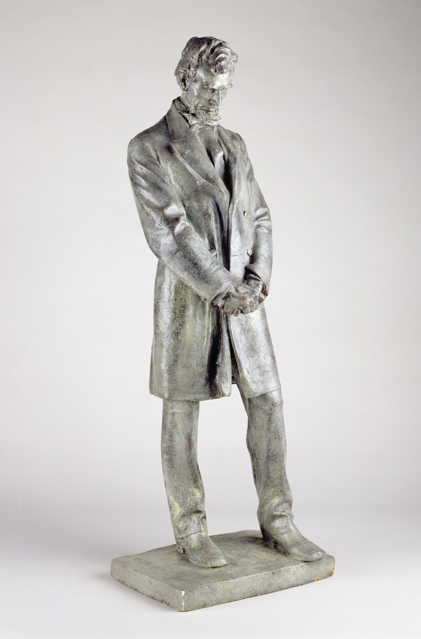 Abraham Lincoln (1809-65), 1911 (pronssoitu kipsi) tekijältä Daniel Chester French