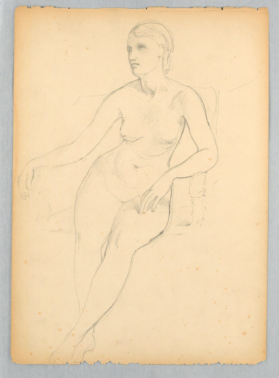 Piirustus, Helen Hamersley, Istuin N, 1881 tekijältä Daniel Huntington
