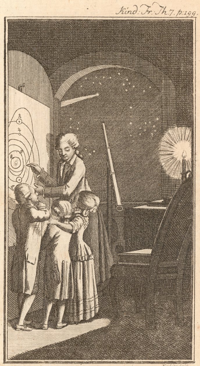 Tähtitieteilijä, 1780 tekijältä Daniel Nikolaus Chodowiecki