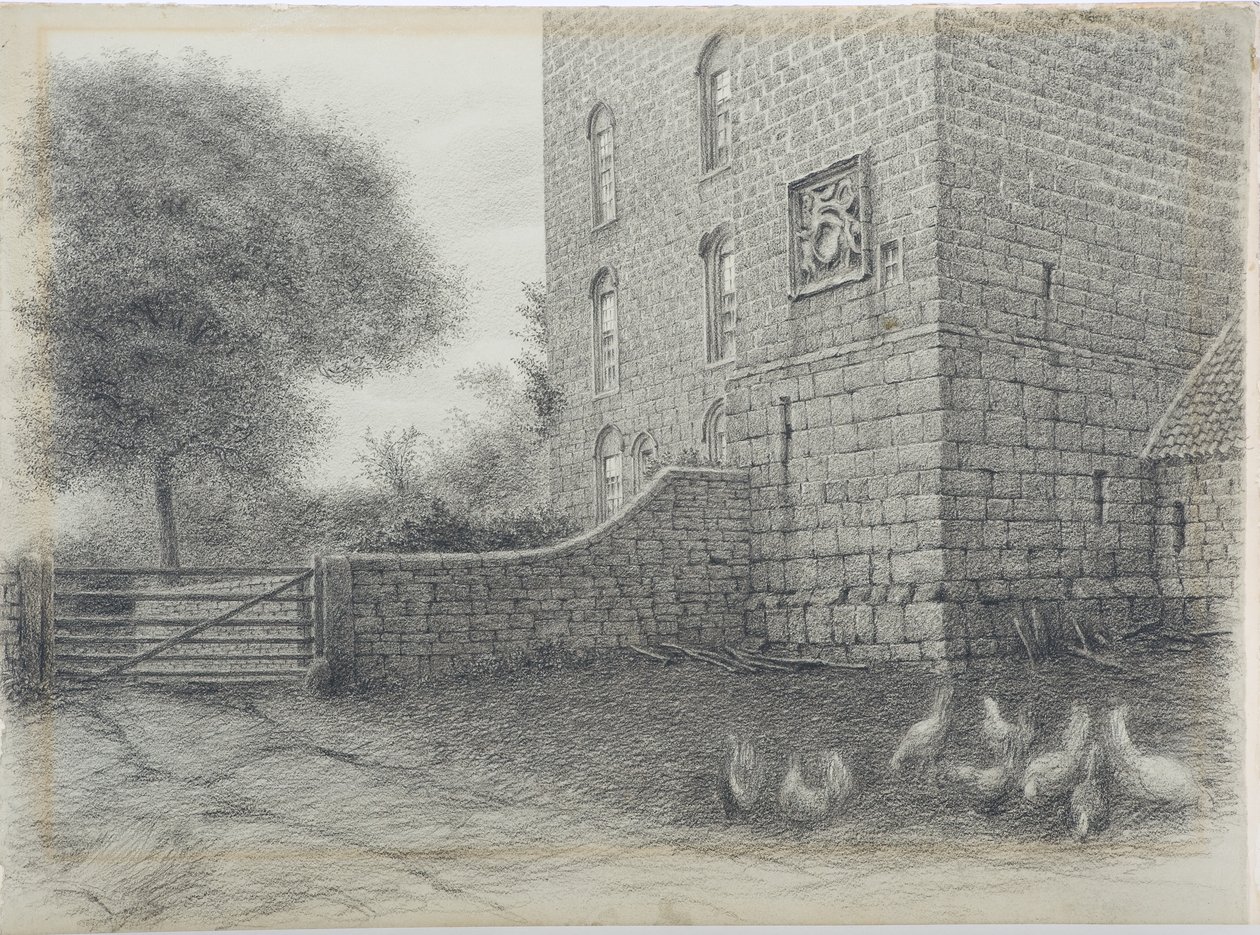 Cockle Park, Northumberland, n. 1916 (hiili paperilla) tekijältä Daniel Oliver