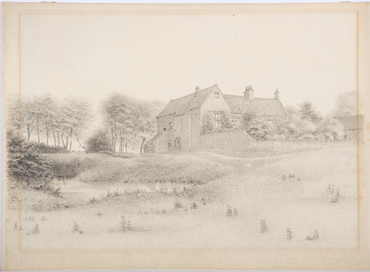 Oglen linna, n. 1916 (hiili paperilla) tekijältä Daniel Oliver