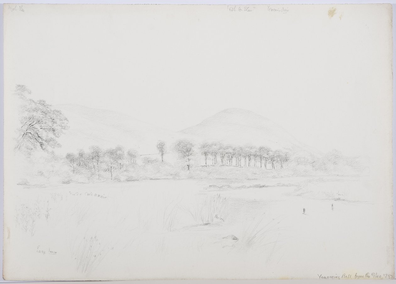 Yeavering Bell from the Glen, 1867 tekijältä Daniel Oliver