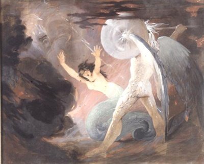 Mytologinen kohtaus (guassi) tekijältä Daniel Maclise