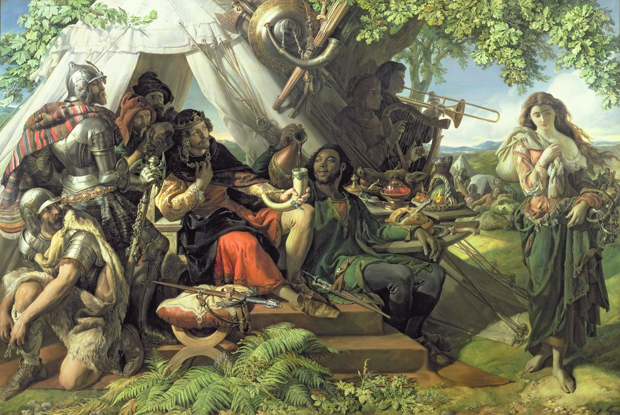 Kuningas Cophetua ja kerjäläisneito tekijältä Daniel Maclise