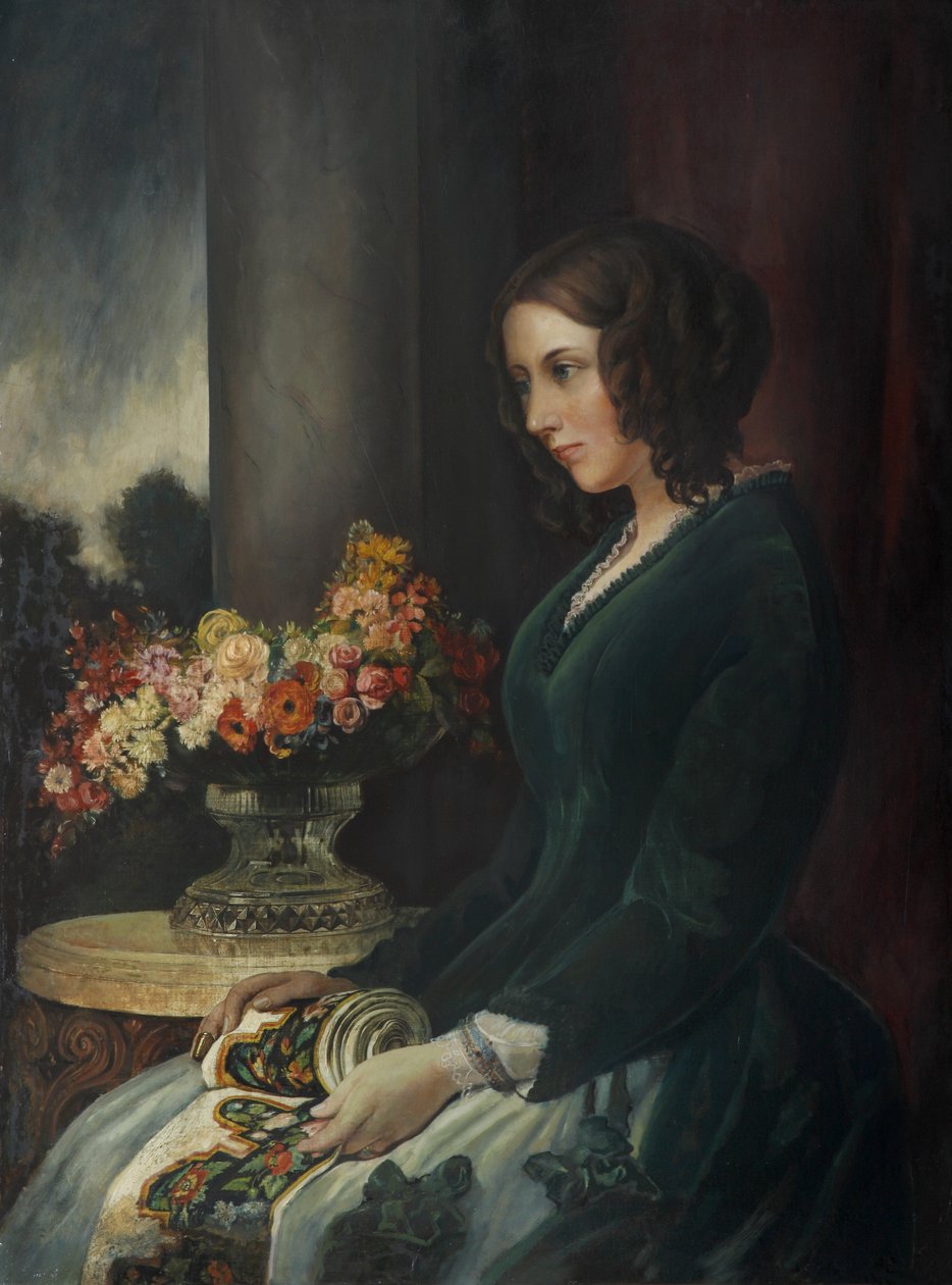 Catherine Dickensin muotokuva, n. 1847 (öljy kankaalle) tekijältä Daniel Maclise