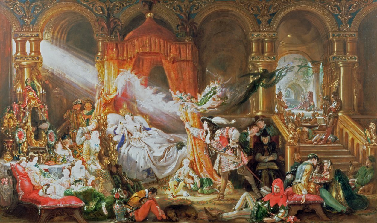 Nukkuva kaunotar tekijältä Daniel Maclise