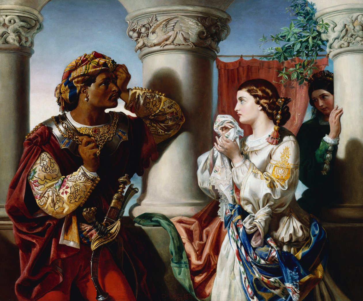 Othello ja Desdemona tekijältä Daniel Maclise