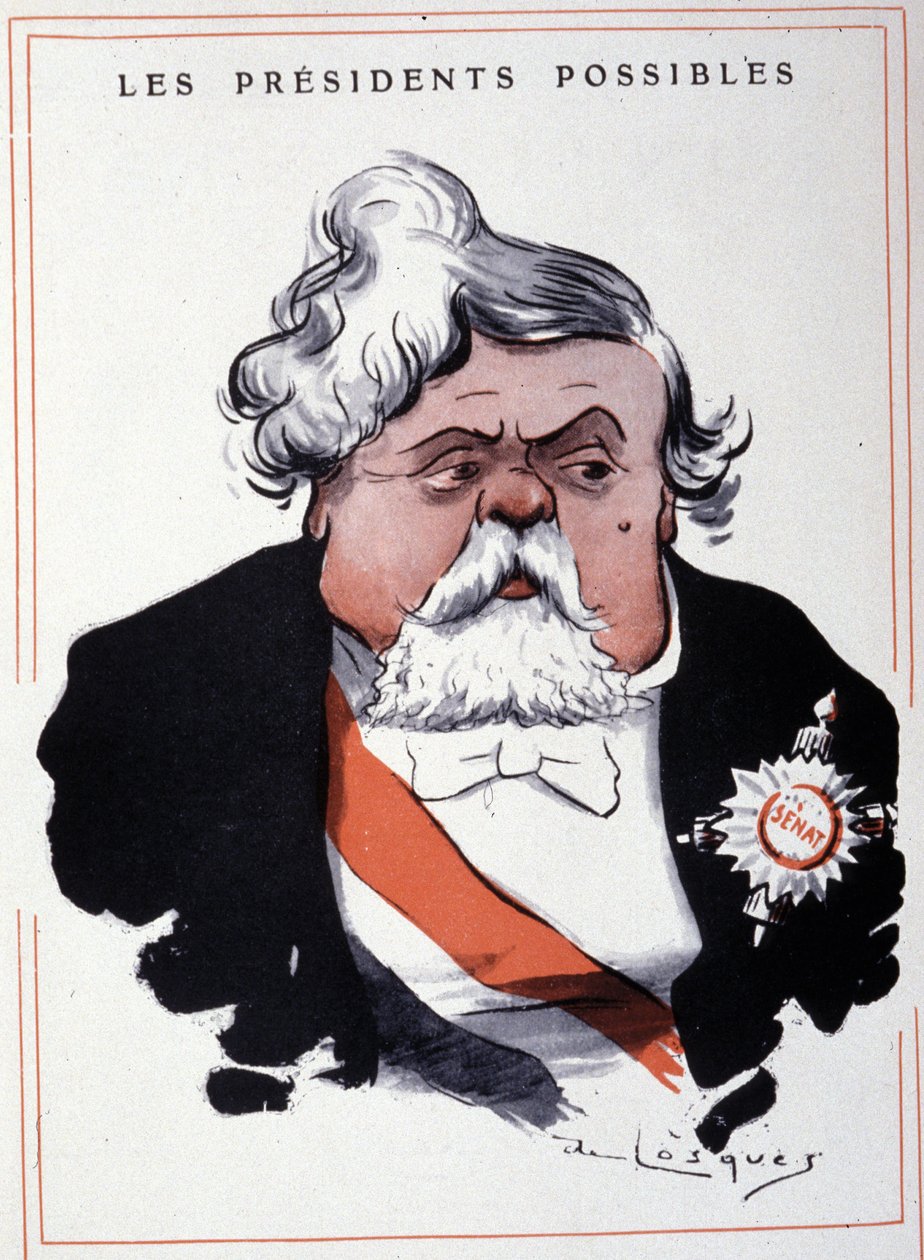 Muotokuva Armand Fallièresista (1841 - 1931), Ranskan valtiomies, Losques. tekijältä Daniel de Losques