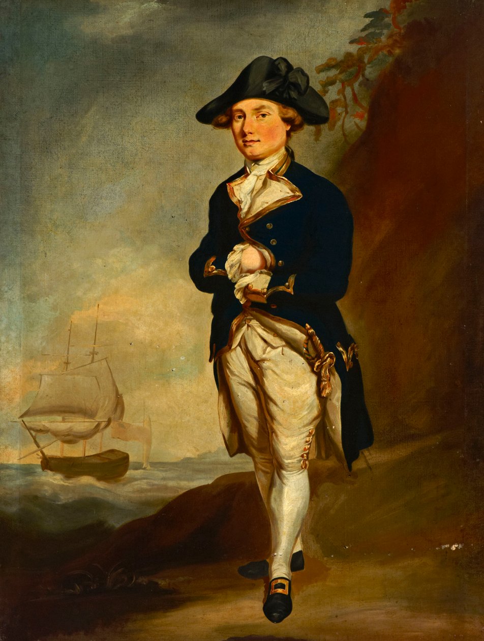 Amiraali Sir William Cornwallis (1744-1819), 1700-luvun loppu - 1800-luvun alku (öljy kankaalle). tekijältä Daniel (after) Gardner