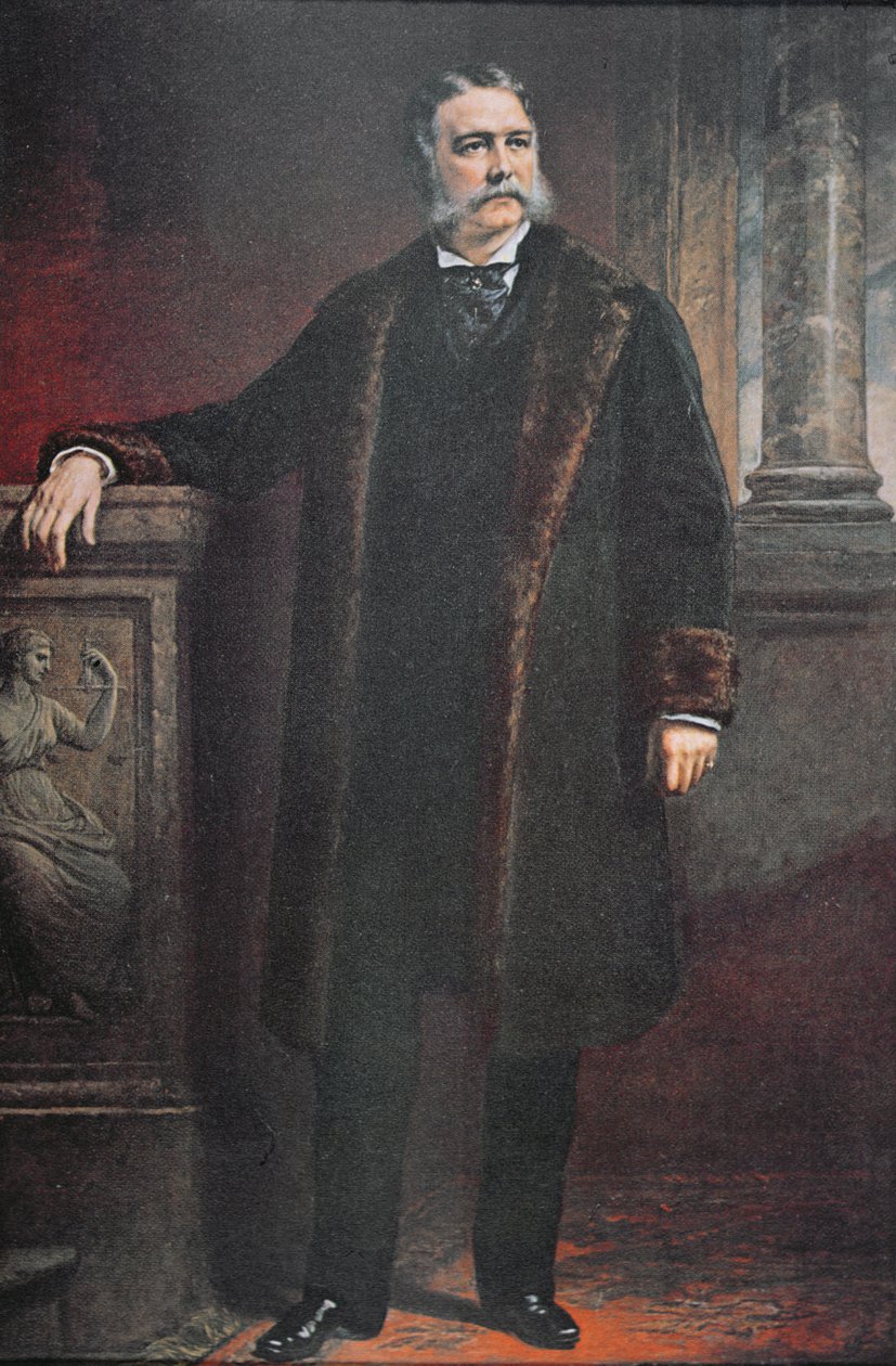 Presidentti Chester A. Arthur (väri litho) tekijältä Daniel (after) Huntington
