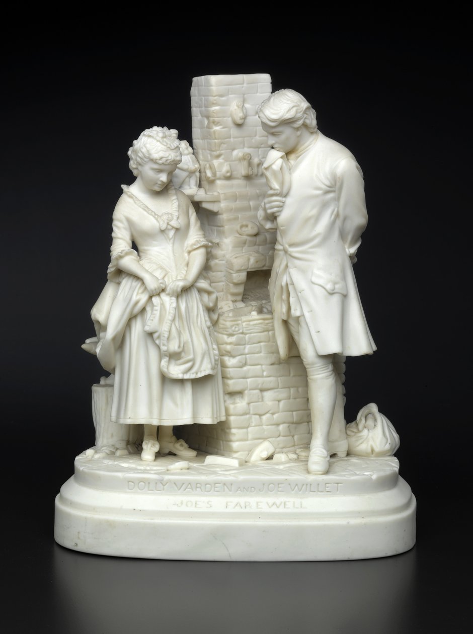 Joes Farewell, suunniteltu 1872-73 (lasittamaton posliini) tekijältä Daniel Chester French