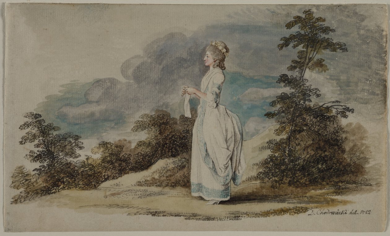 Susanne The Artists -tytär 21-vuotiaana, 1782. tekijältä Daniel Nikolaus Chodowiecki