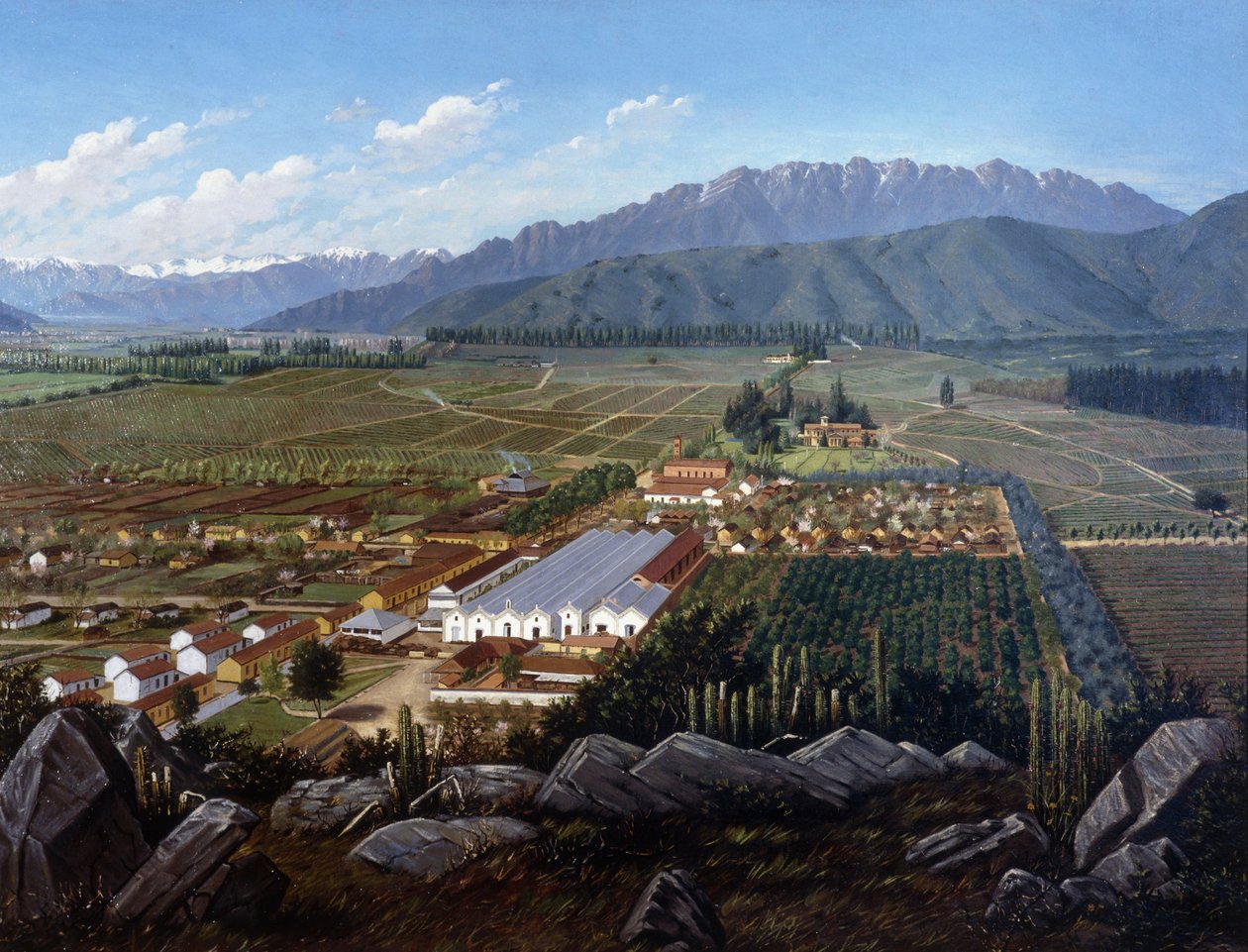 Errazuriz-Panquehuen viinitarha, Chile, 1896 tekijältä Daniel Escobar