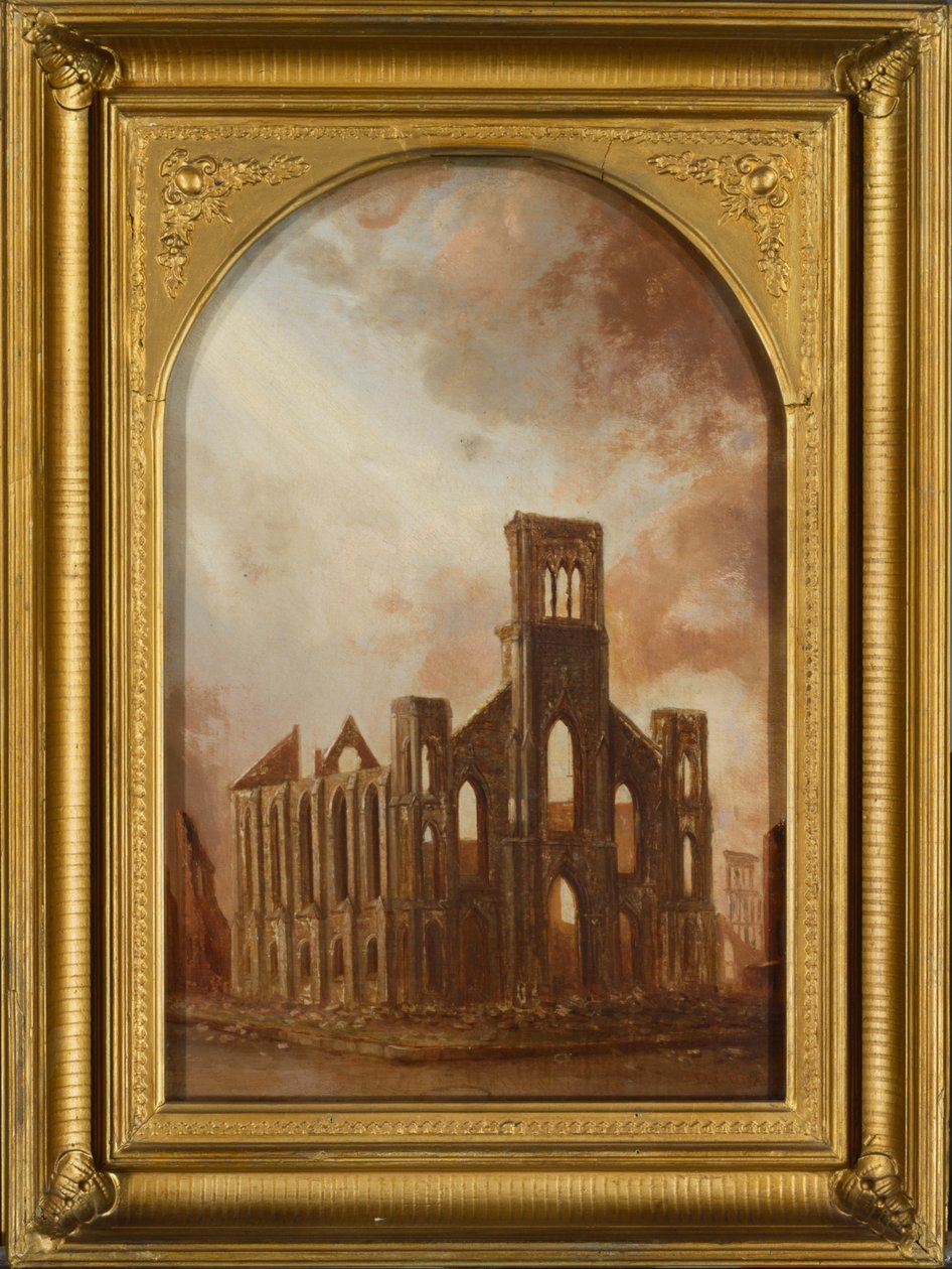 Saint Paulin universalistinen kirkko Chicagon palon jälkeen 1871, 1872 tekijältä Daniel Folger Bigelow