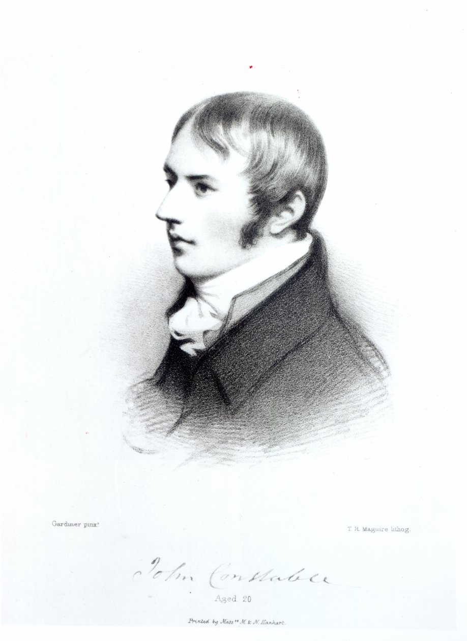 John Constable, 20-vuotias, kaiverrus Thomas Herbert Maguire tekijältä Daniel Gardner
