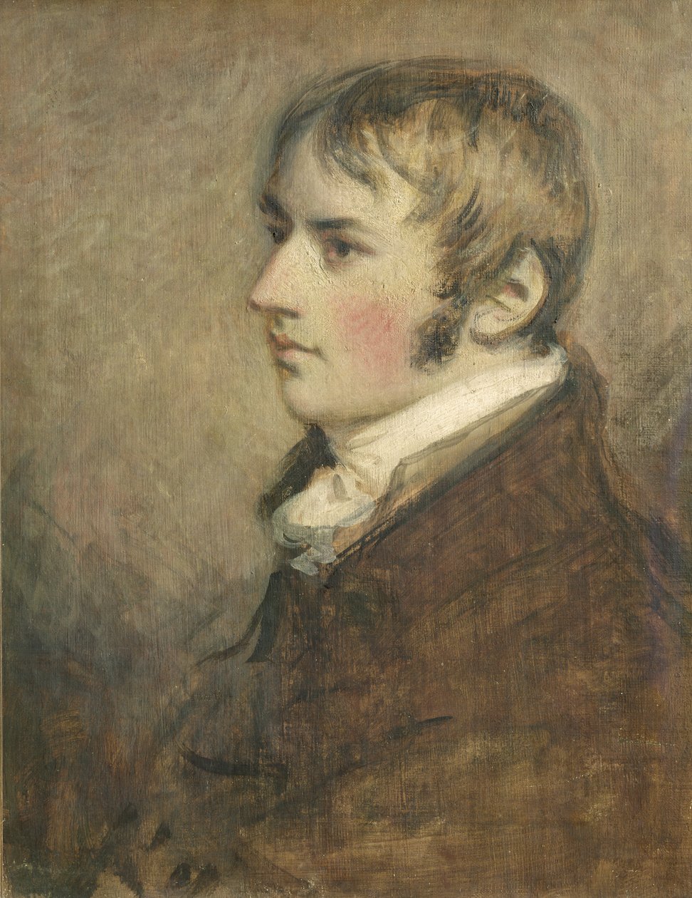 Muotokuva John Constablesta (1776-1837), 20-vuotias, 1796 (tempera) tekijältä Daniel Gardner
