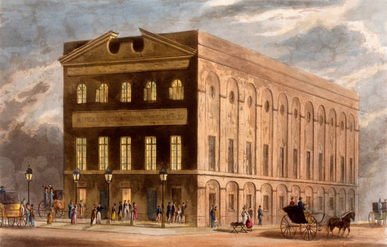 Royal Coburg Theatre, 1826 tekijältä Daniel Havell