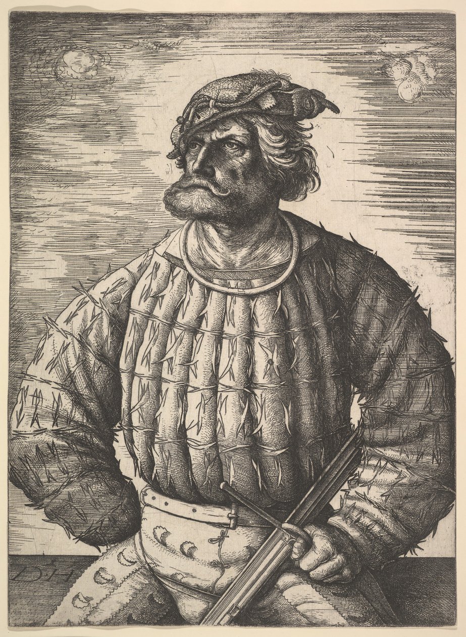 Kunz von der Rosenin muotokuva, noin 15151518. tekijältä Daniel Hopfer