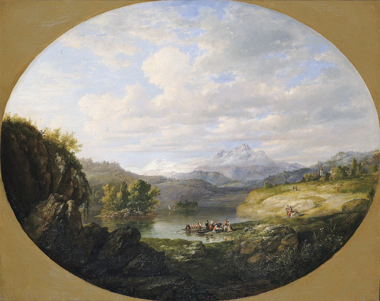 Sveitsiläinen järvi tekijältä Daniel Huntington