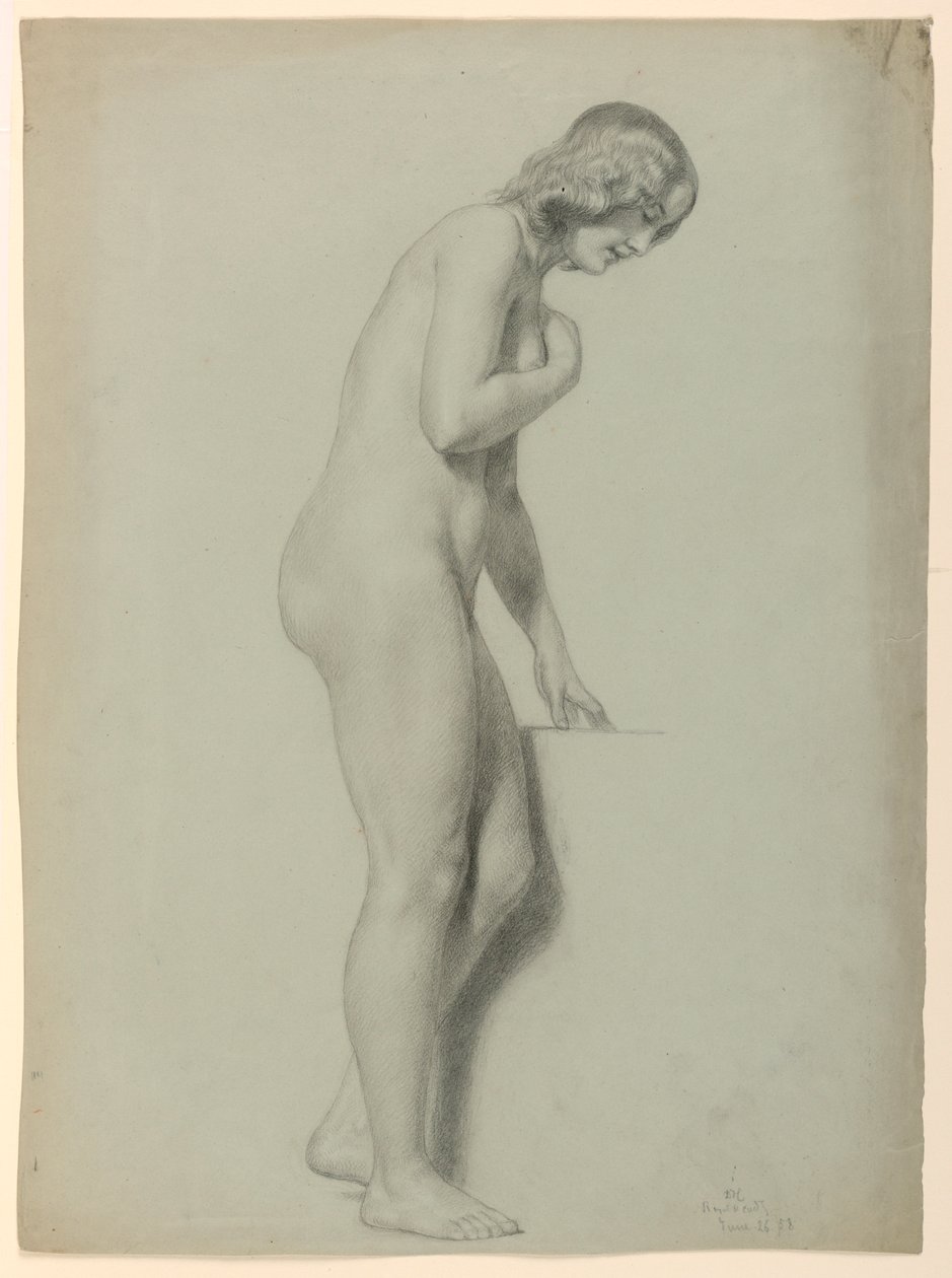 Piirros, Naisalaston kuva, 1858 tekijältä Daniel Huntington