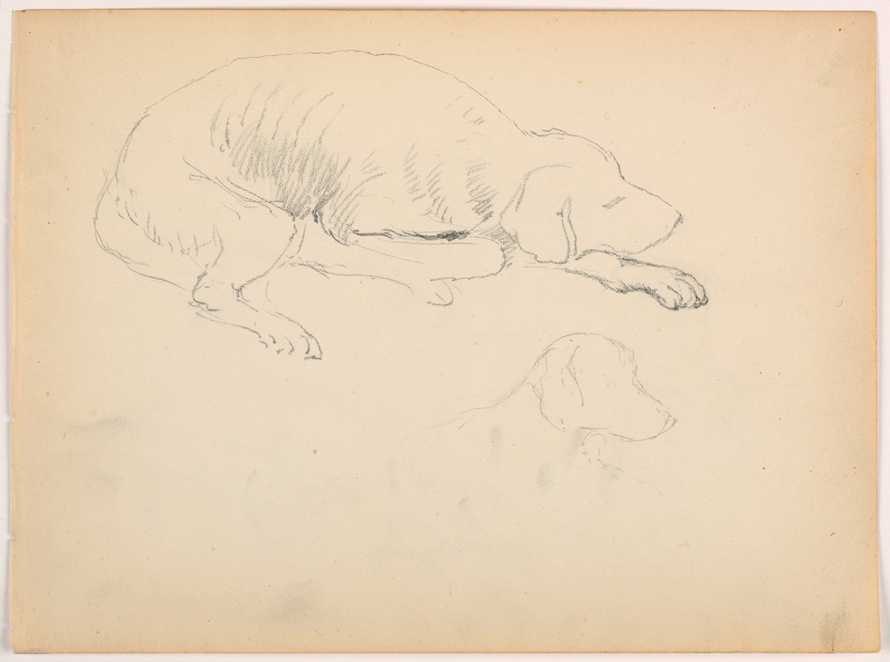 Piirros, Milo (kyttä), kaksi piirrosta, n. 1862. tekijältä Daniel Huntington
