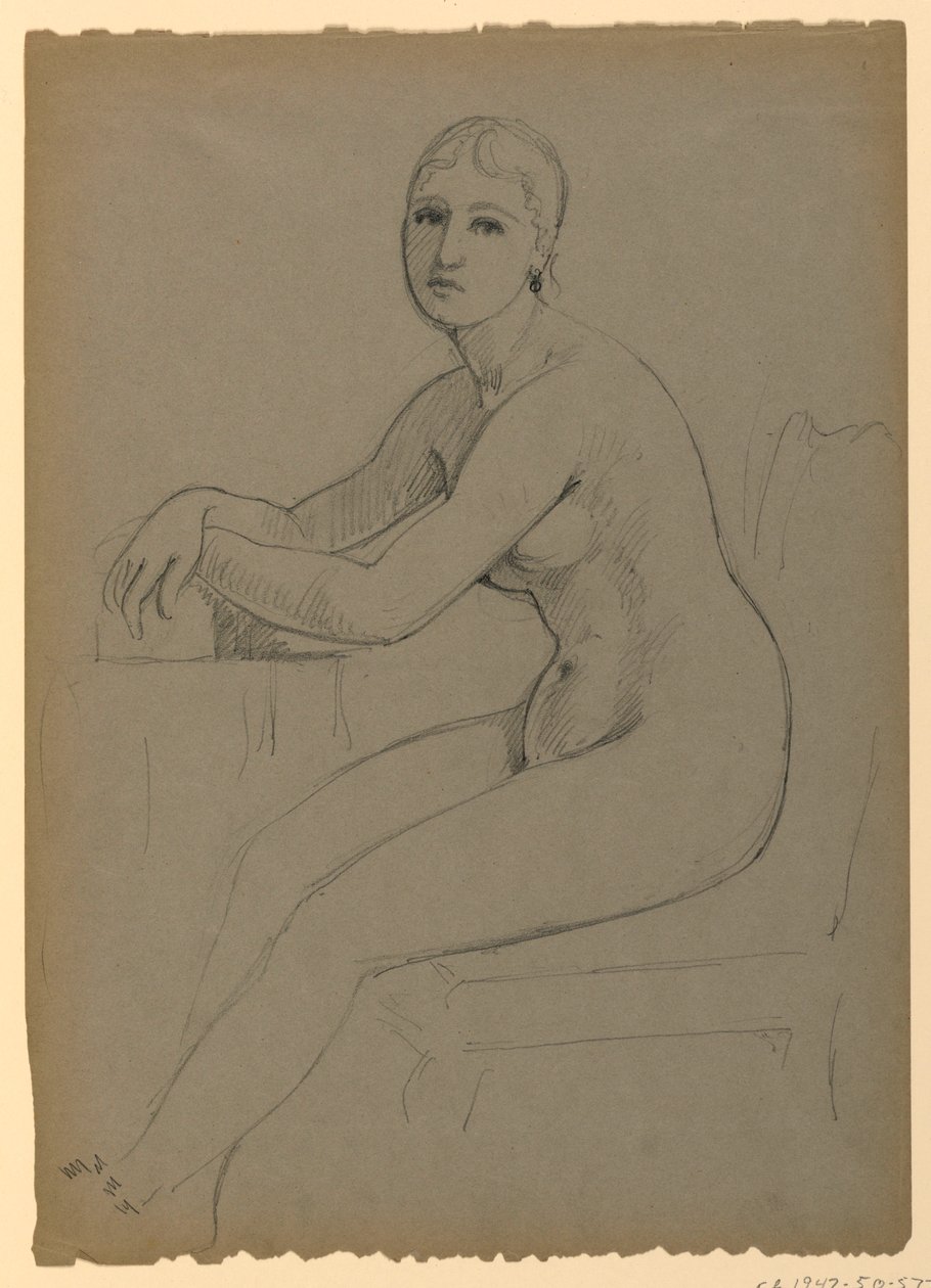 Piirustus, rouva Cortland DePeyster F, 1881 tekijältä Daniel Huntington