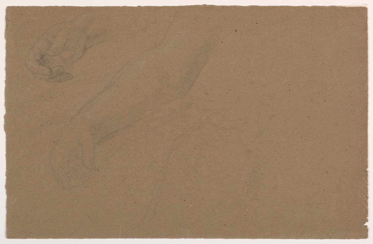 Piirustus, Oikean käden opinnot, 1850-60 tekijältä Daniel Huntington