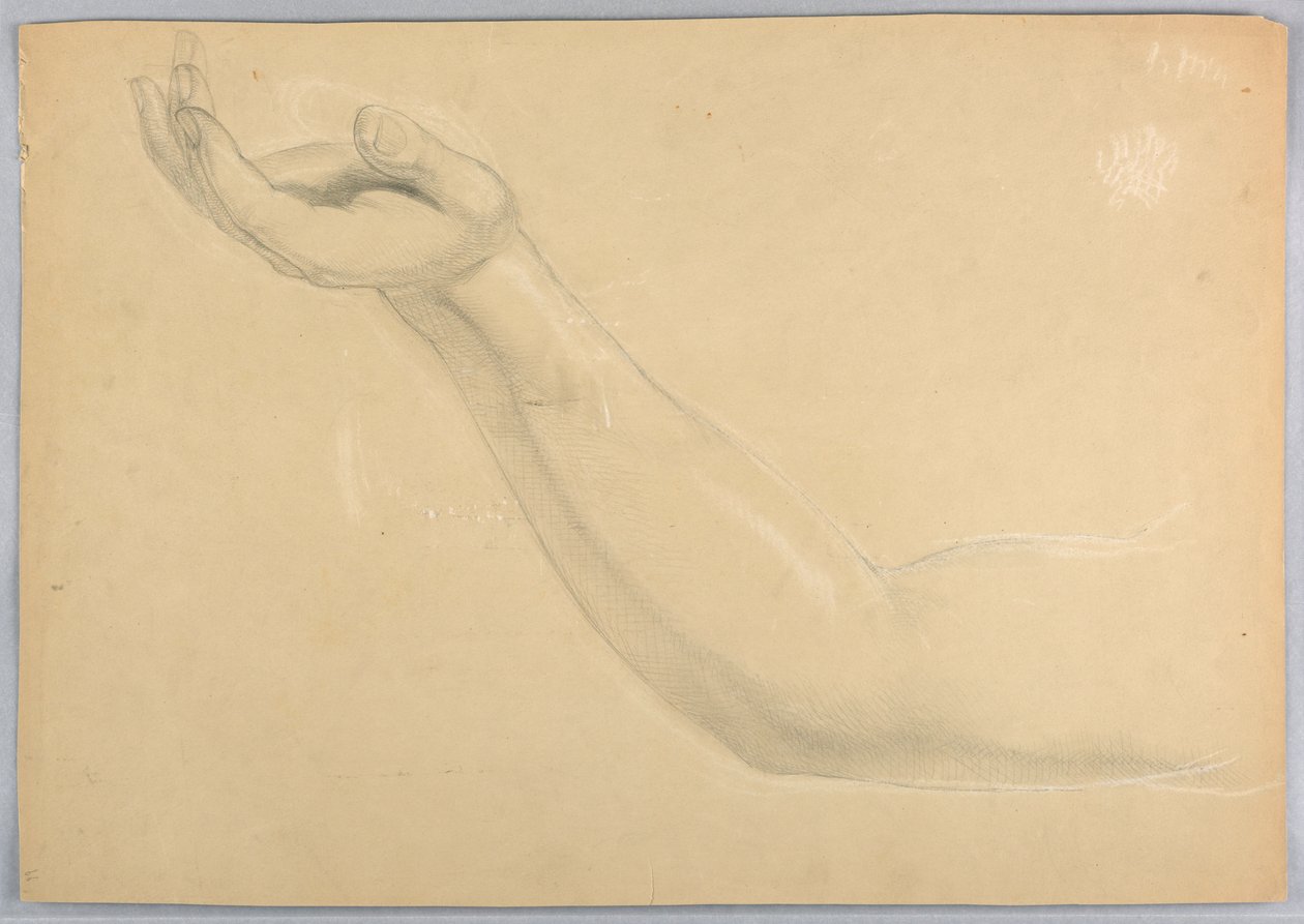 Piirustus, C-kappaleen kaksoiskappaleen luonnos, 1850. tekijältä Daniel Huntington