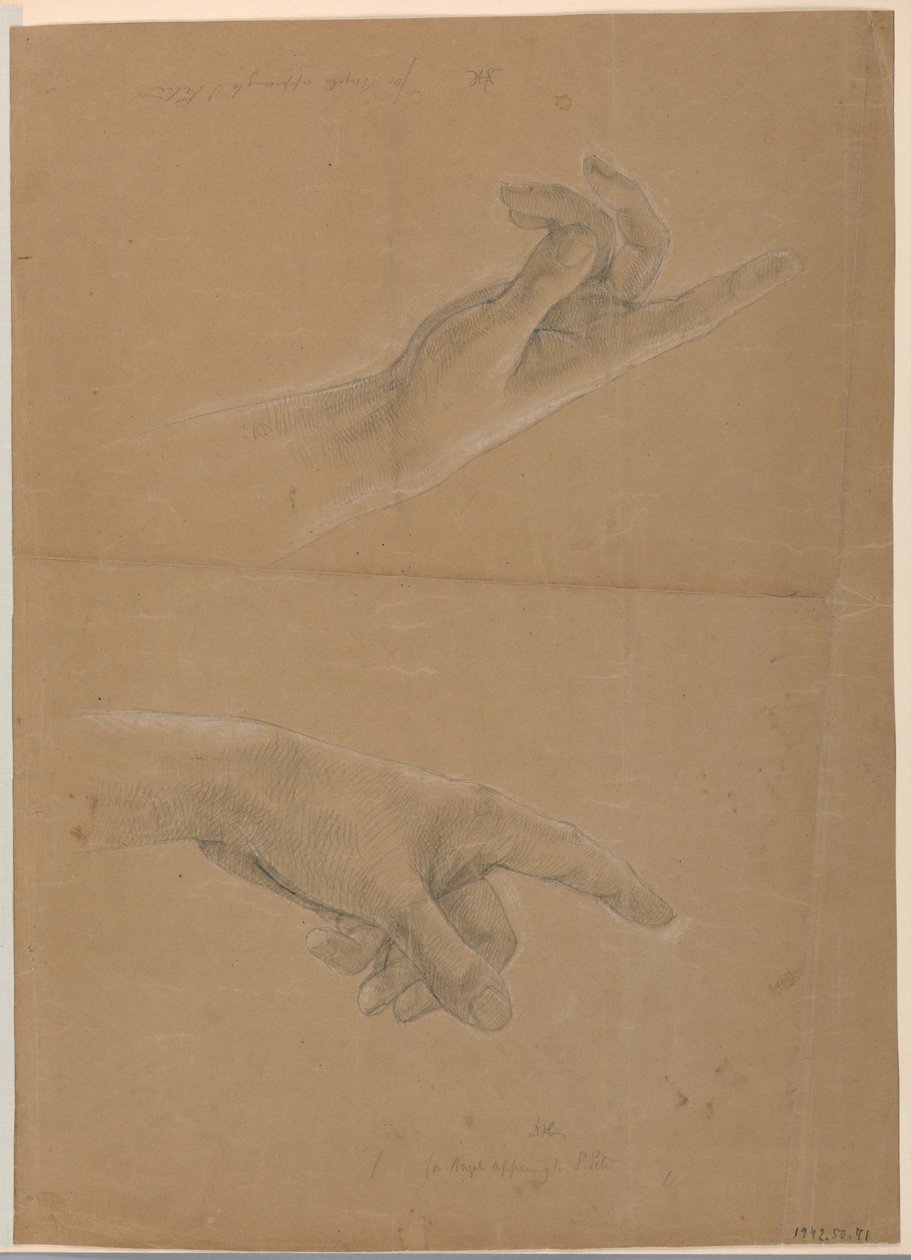 Piirros, luonnos "Varhaiskristillisyys", 1839-40. tekijältä Daniel Huntington
