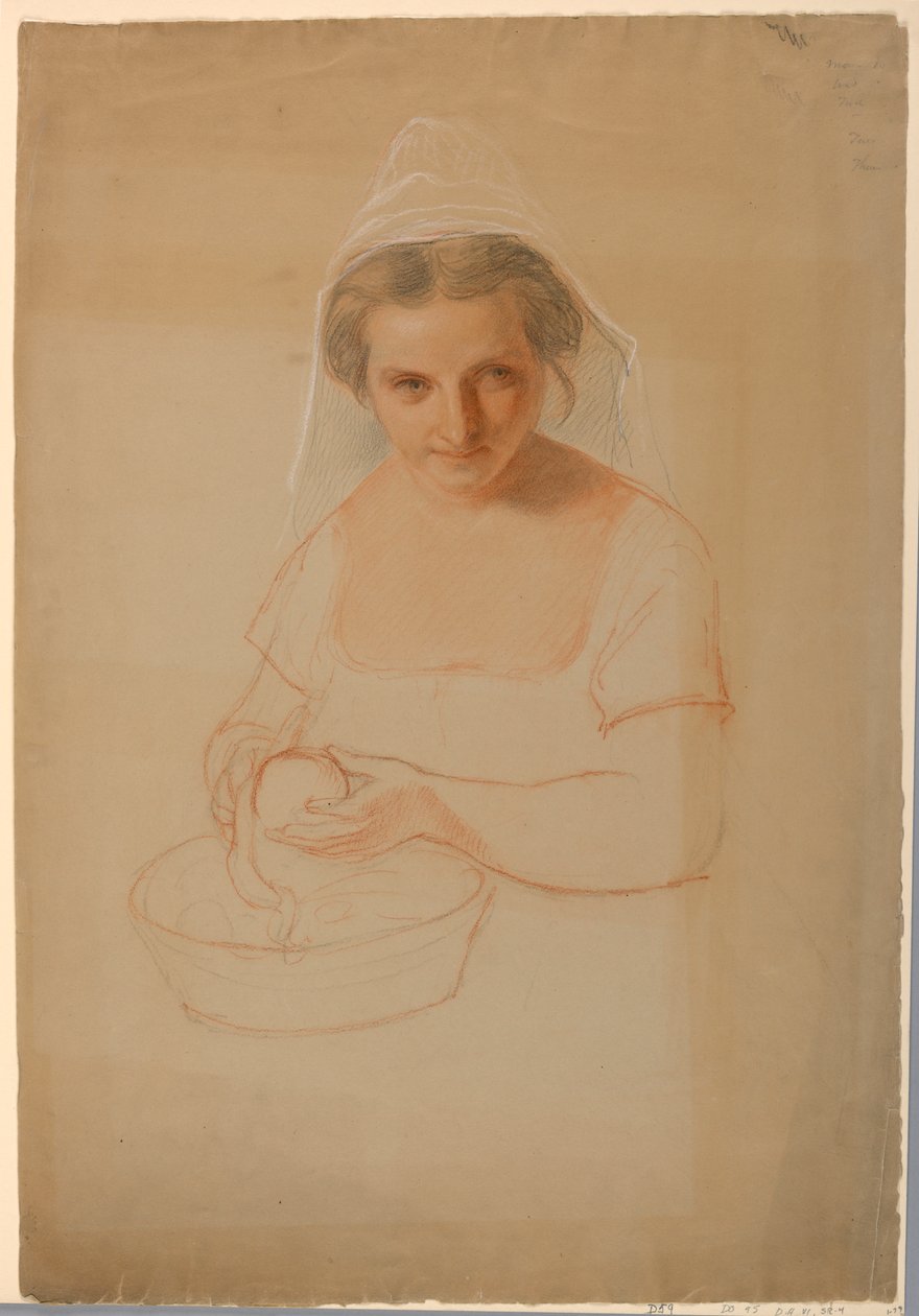 Piirustus, tutkimus "Ichabod Crane", 1861. tekijältä Daniel Huntington