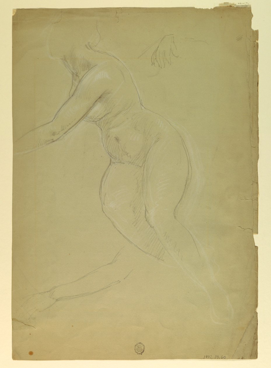 Piirros, luonnos "Oikeus ja Pe", 1886 tekijältä Daniel Huntington