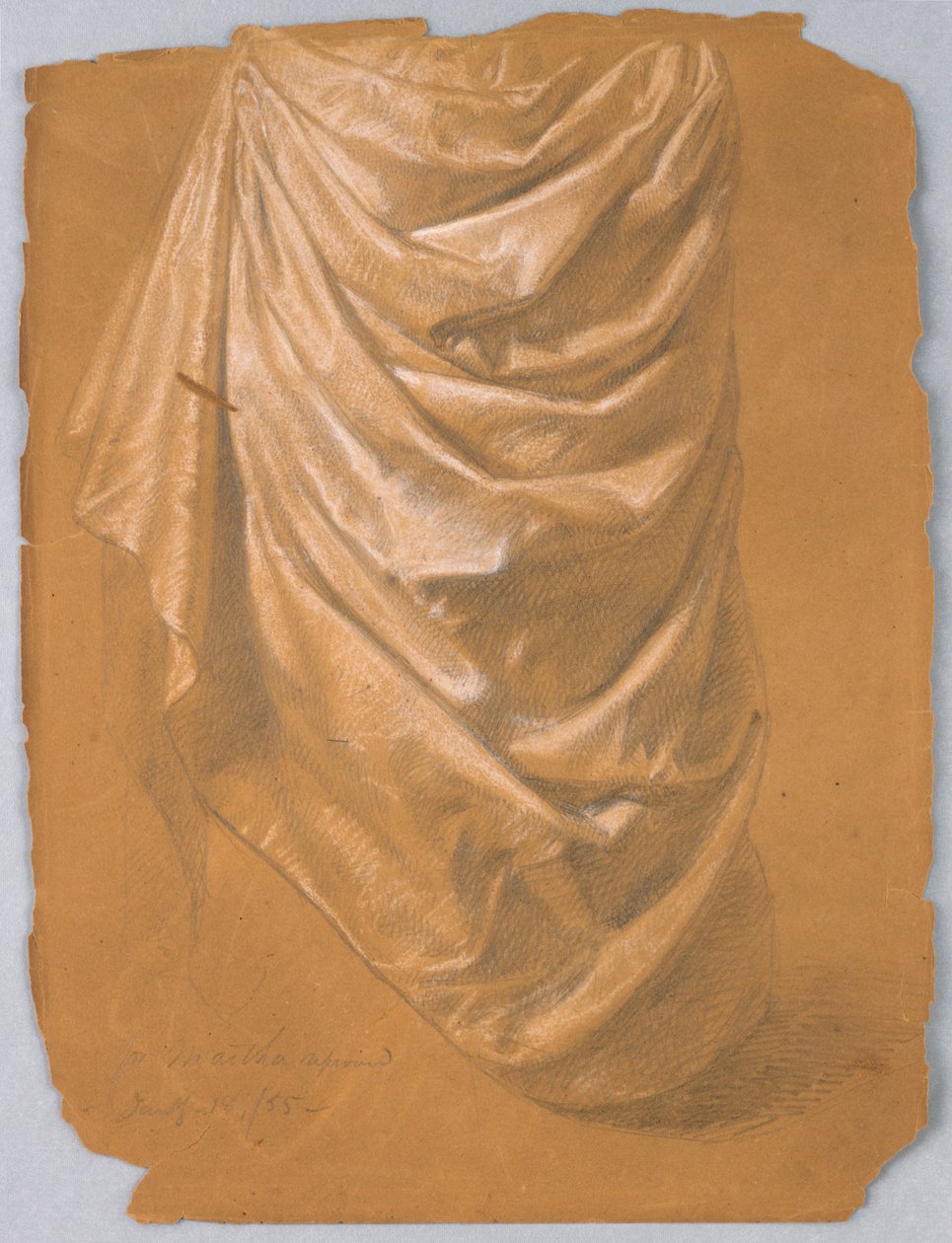 Piirustus, opinnäytetyö "Martha Reprove", 18. tammikuuta 1857. tekijältä Daniel Huntington