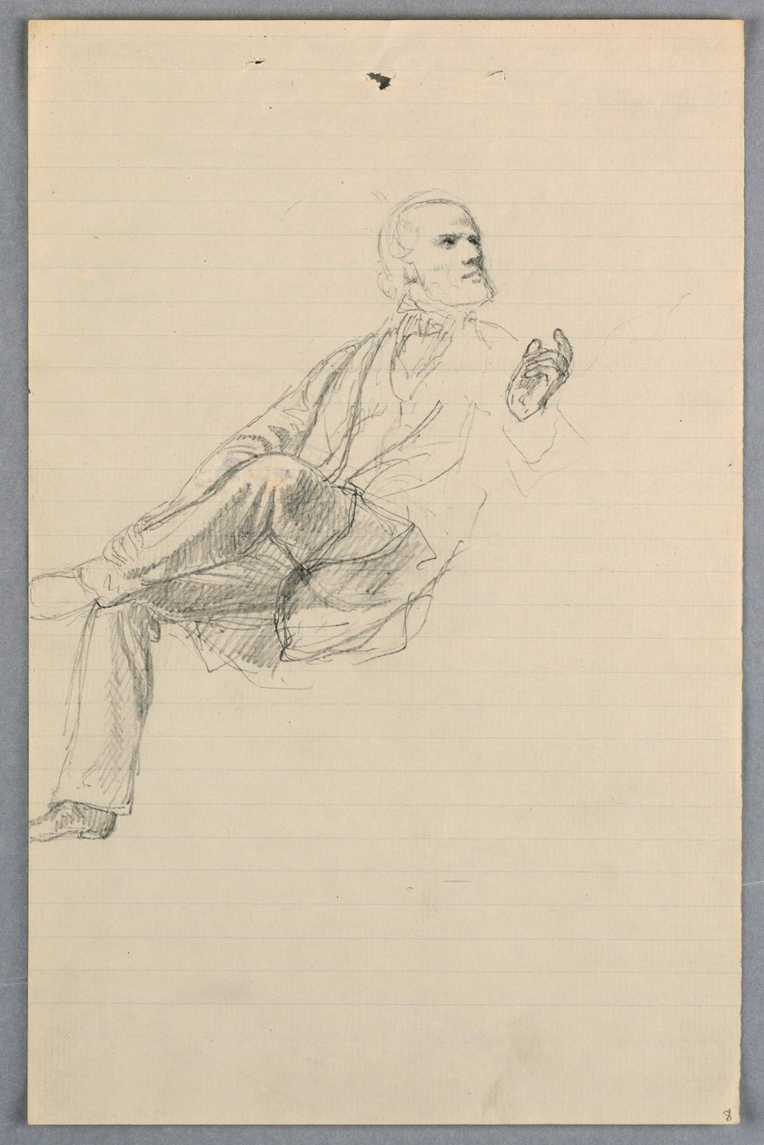 Piirros, Tutkimus "Tieteellinen ryhmä", 1858 tekijältä Daniel Huntington