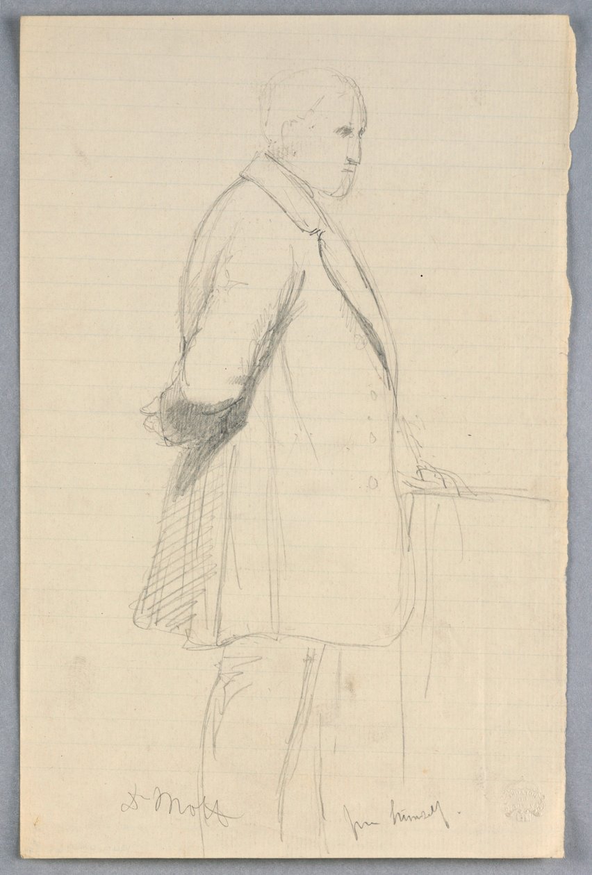 Piirros, Tutkimus "Tieteellinen ryhmä", 1858 tekijältä Daniel Huntington
