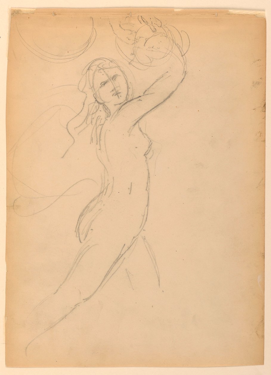 Piirustus, Kansallisakatsomoa varten tehty luonnos, 1887 tekijältä Daniel Huntington