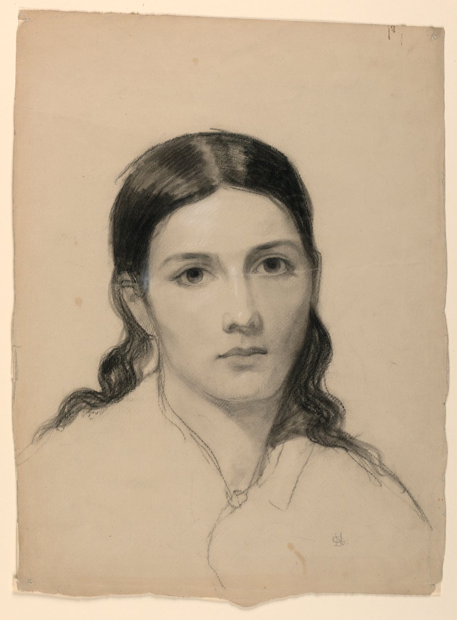 Piirros, Taiteilijan vaimo Sophie, 1853 tekijältä Daniel Huntington